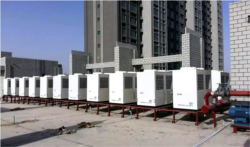 1.6萬平米小區(qū)空氣源熱泵集中供暖案例 1.6萬平米小區(qū)空氣源熱泵集中供暖案例